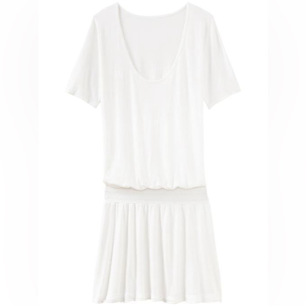 Athleta Captivate Dress White Elastic Waistband Women’s Size Small - Picture 2 of 7